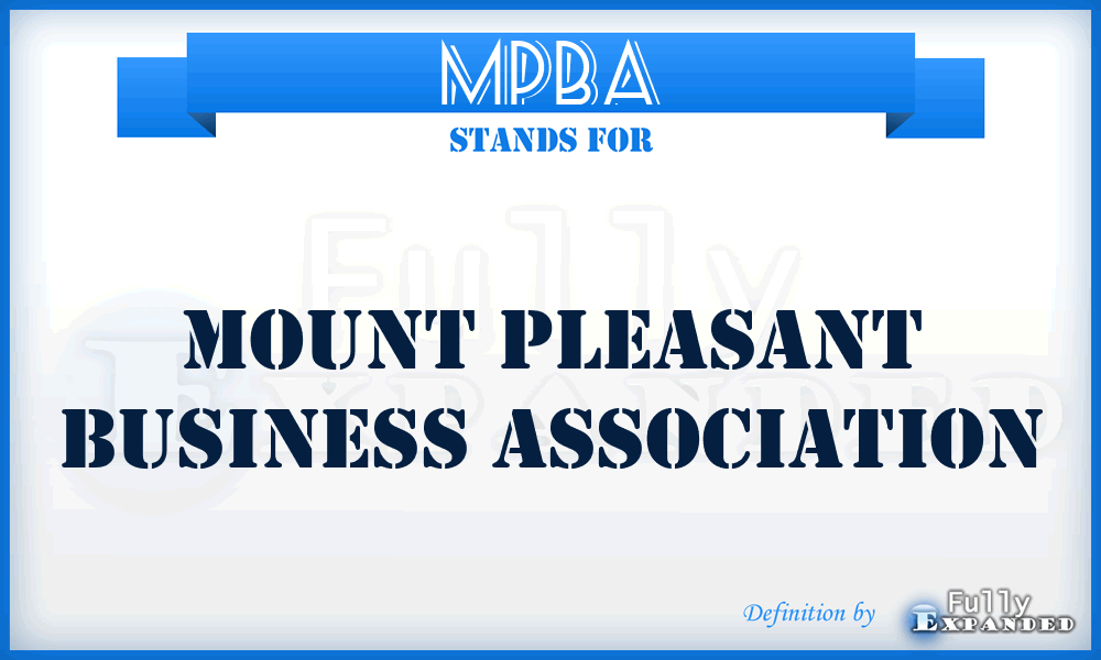 MPBA - Mount Pleasant Business Association
