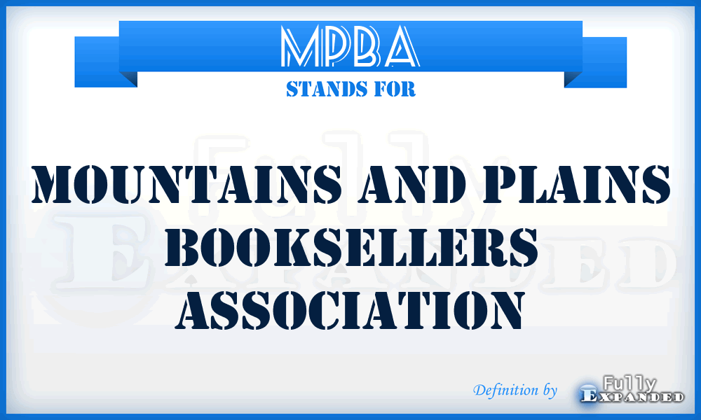 MPBA - Mountains and Plains Booksellers Association