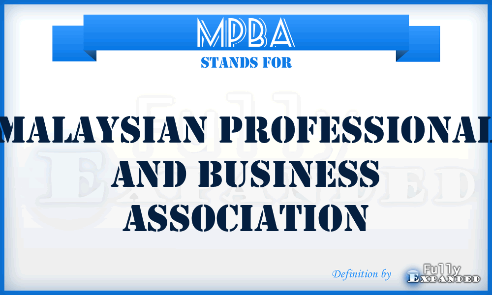 MPBA - Malaysian Professional And Business Association