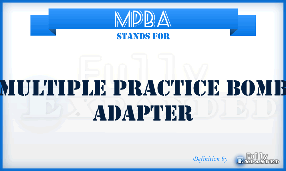 MPBA - Multiple Practice Bomb Adapter