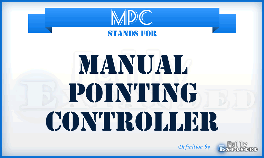 MPC - Manual Pointing Controller