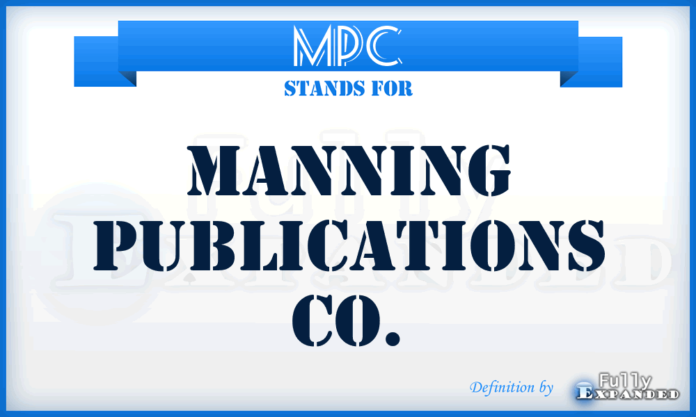 MPC - Manning Publications Co.