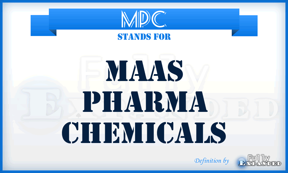 MPC - Maas Pharma Chemicals
