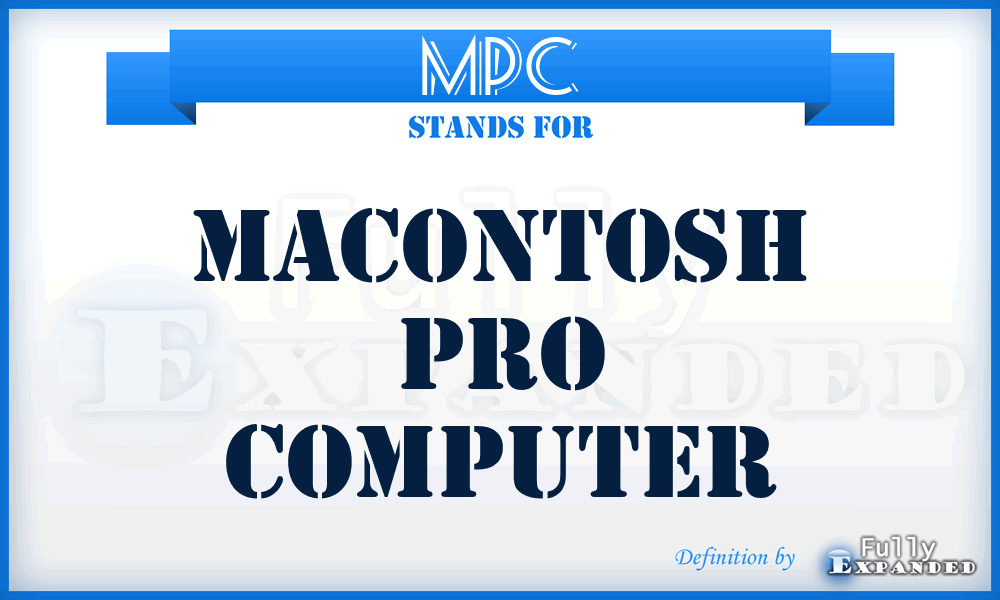 MPC - Macontosh Pro Computer