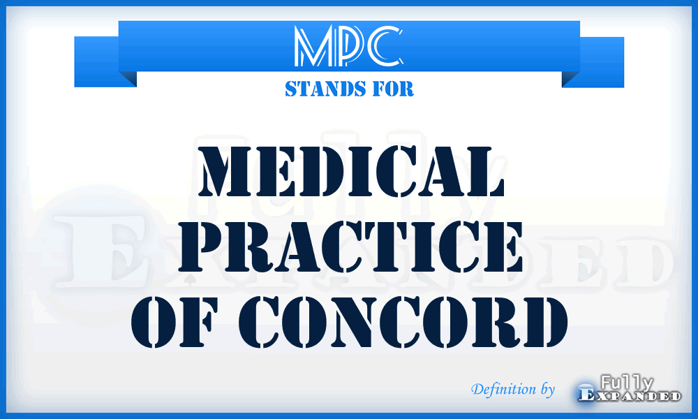 MPC - Medical Practice of Concord