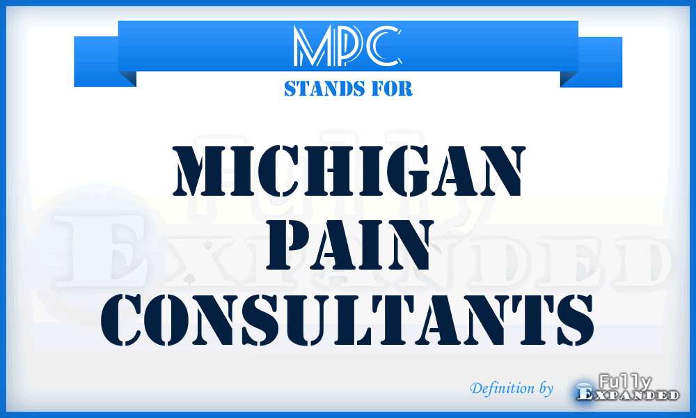 MPC - Michigan Pain Consultants