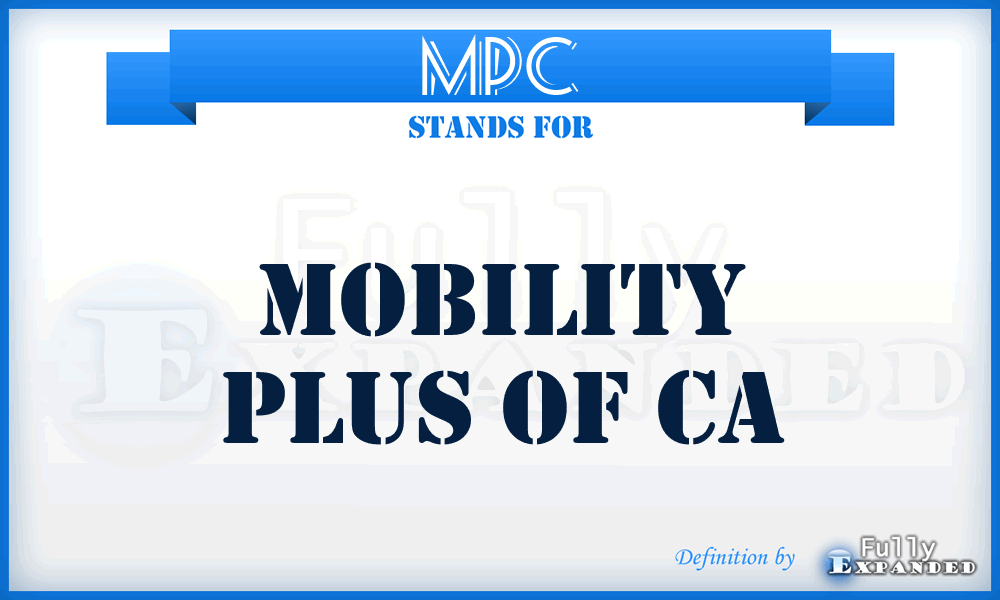 MPC - Mobility Plus of Ca