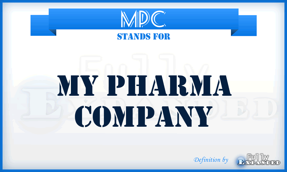 MPC - My Pharma Company