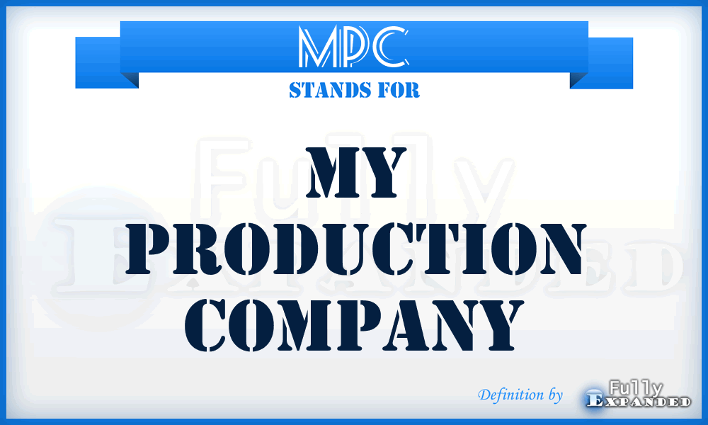 MPC - My Production Company