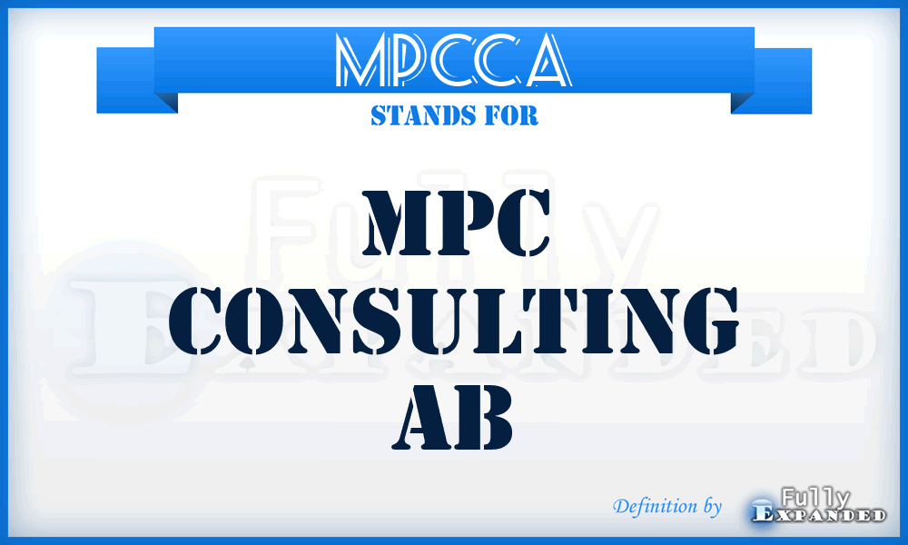 MPCCA - MPC Consulting Ab