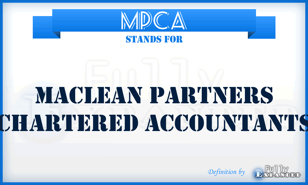MPCA - Maclean Partners Chartered Accountants