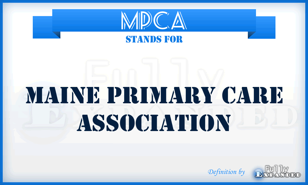 MPCA - Maine Primary Care Association