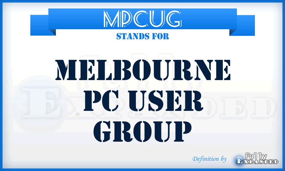 MPCUG - Melbourne PC User Group