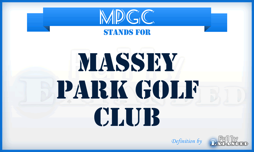 MPGC - Massey Park Golf Club