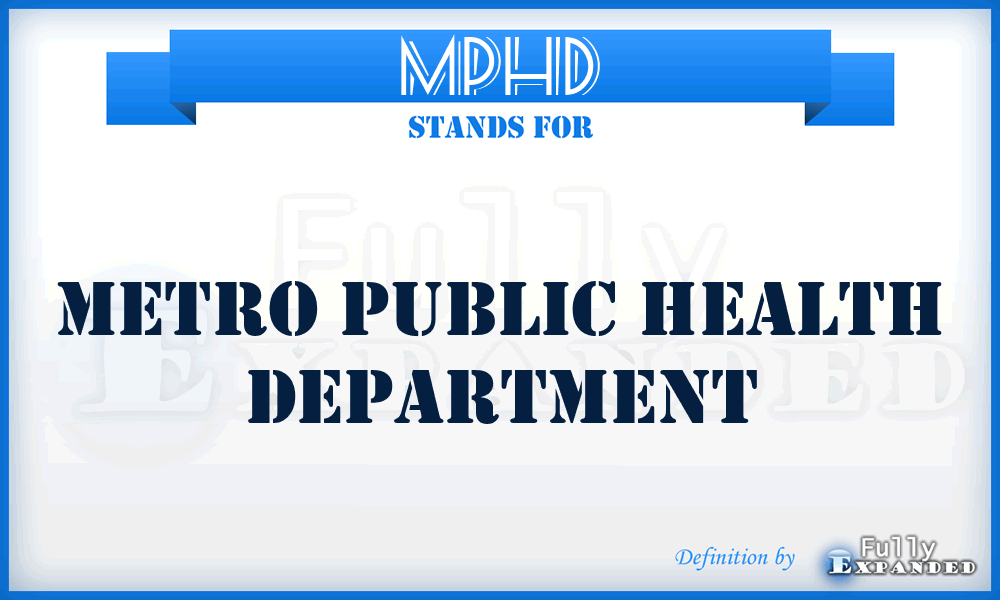 MPHD - Metro Public Health Department