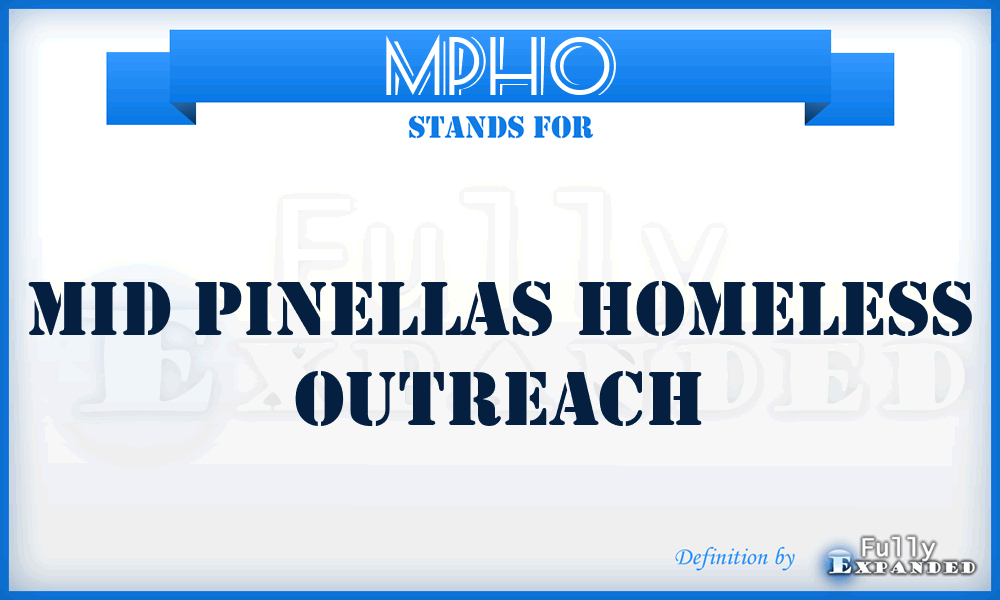 MPHO - Mid Pinellas Homeless Outreach