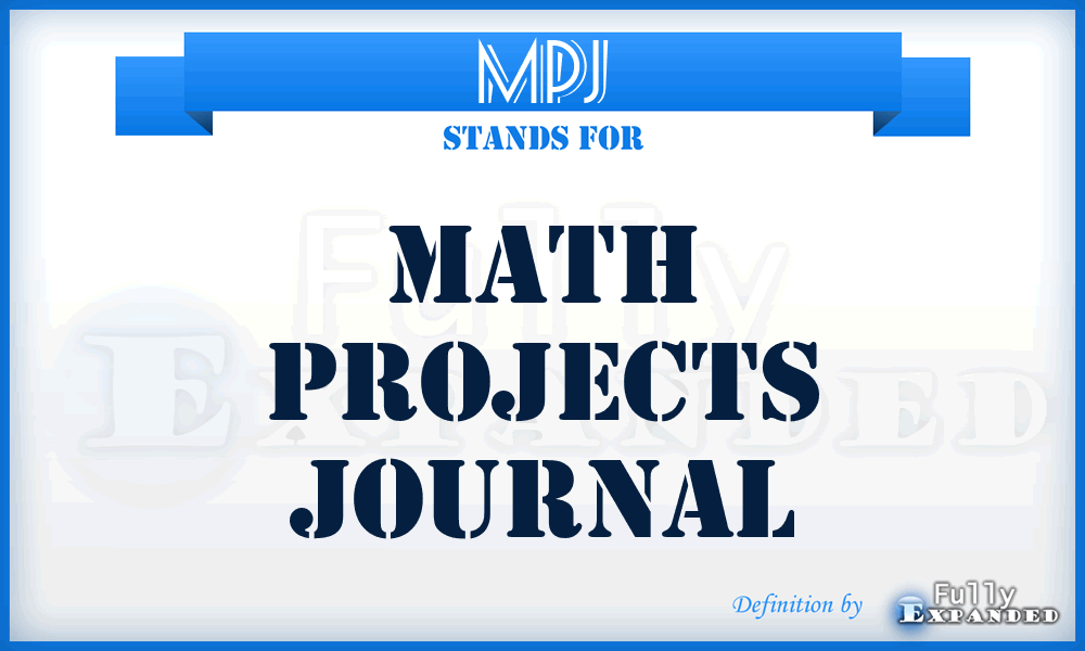 MPJ - Math Projects Journal