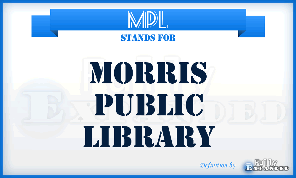 MPL - Morris Public Library