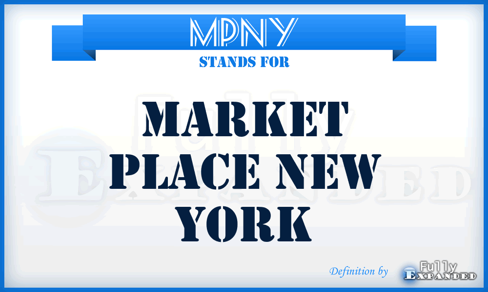 MPNY - Market Place New York