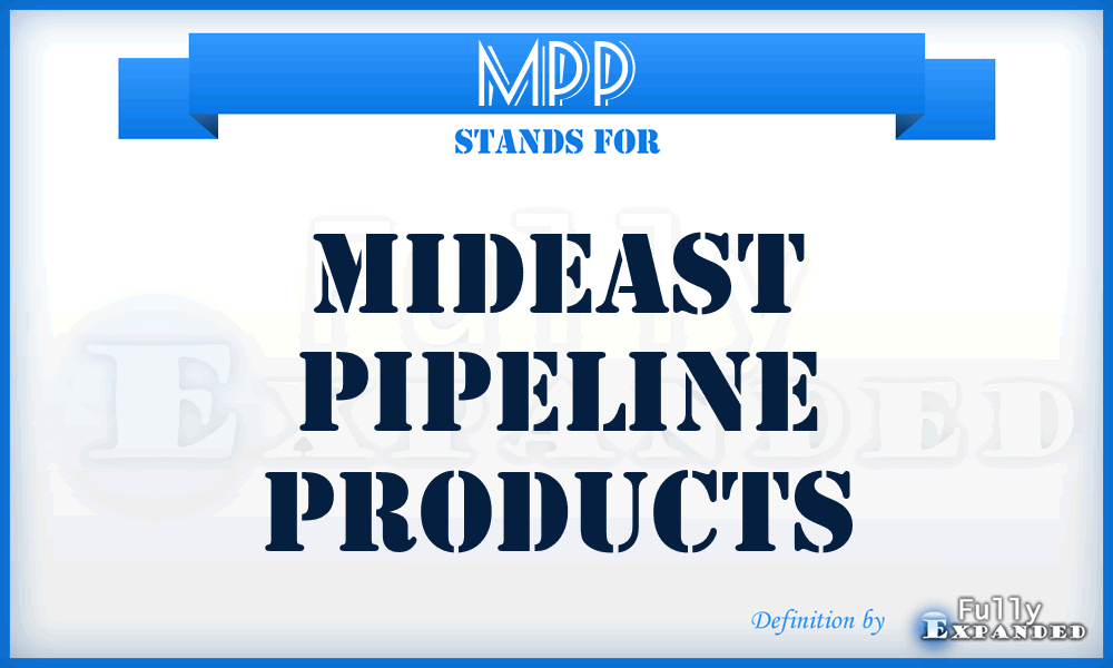 MPP - Mideast Pipeline Products