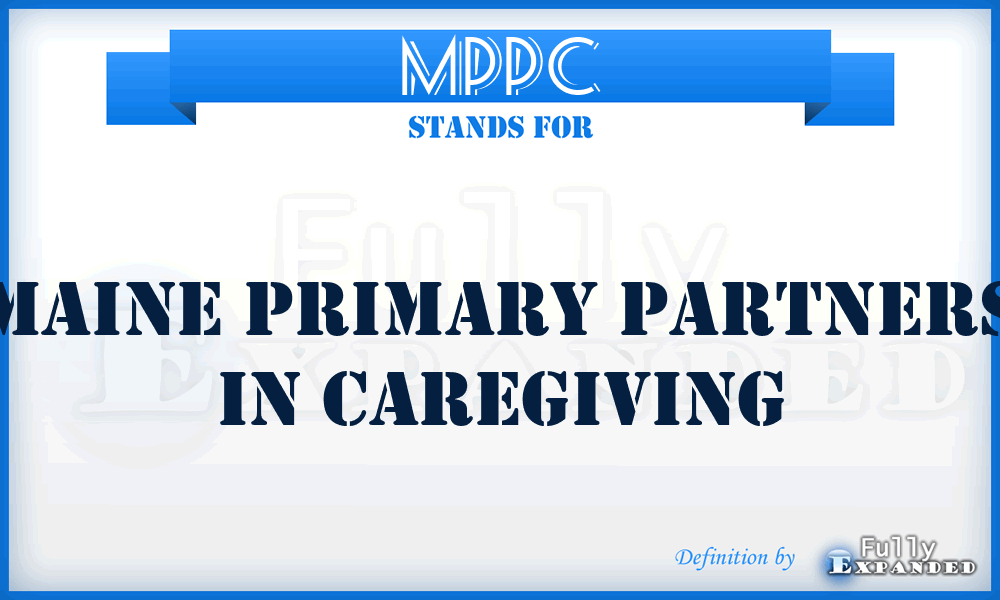 MPPC - Maine Primary Partners in Caregiving