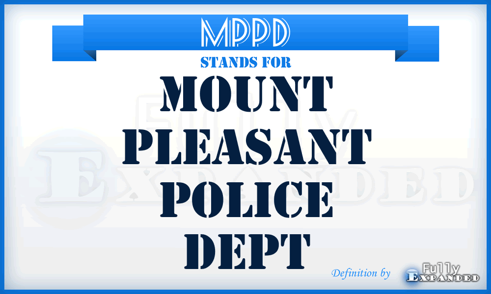 MPPD - Mount Pleasant Police Dept