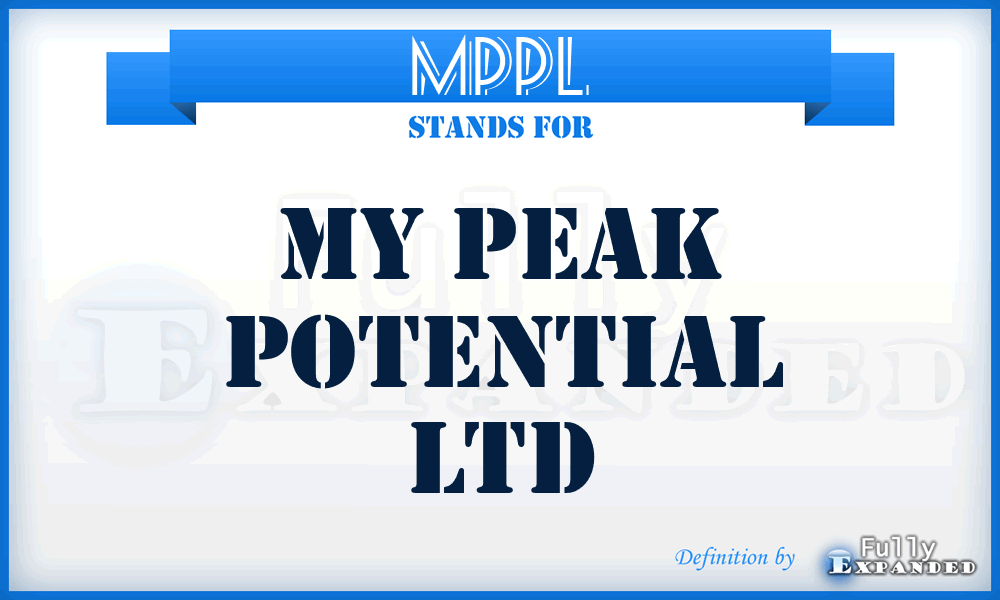 MPPL - My Peak Potential Ltd