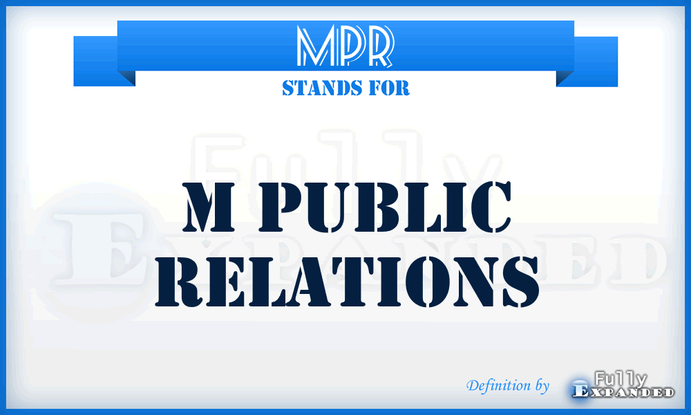 MPR - M Public Relations