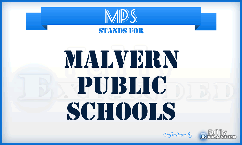 MPS - Malvern Public Schools