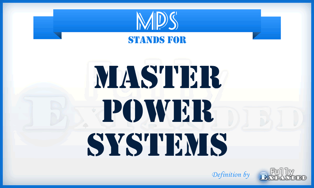 MPS - Master Power Systems