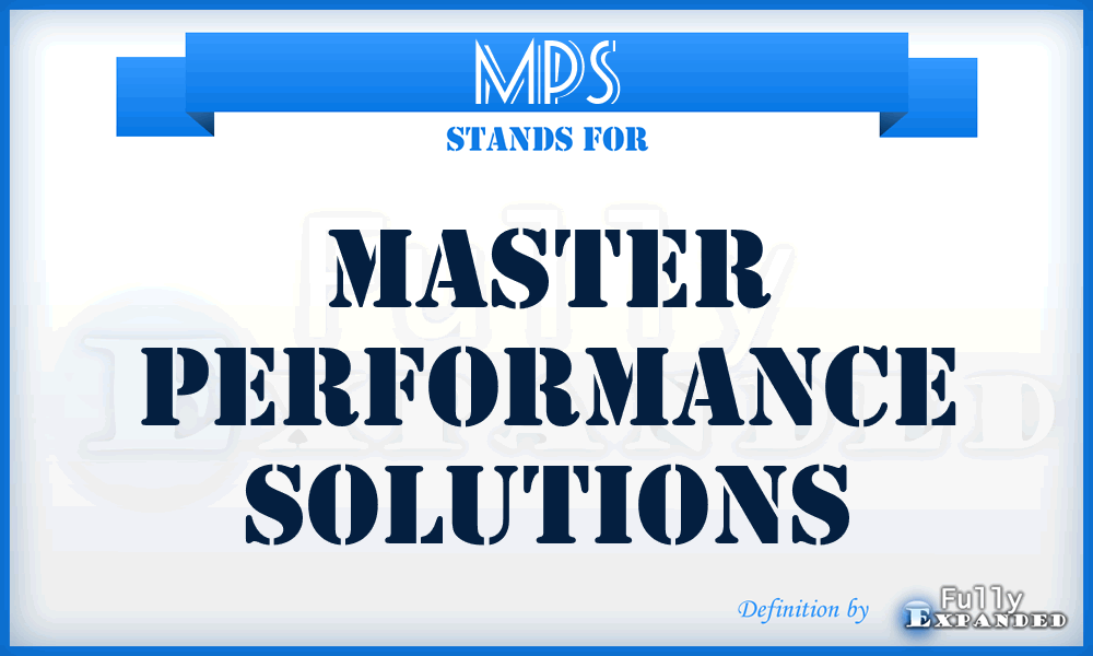 MPS - Master Performance Solutions