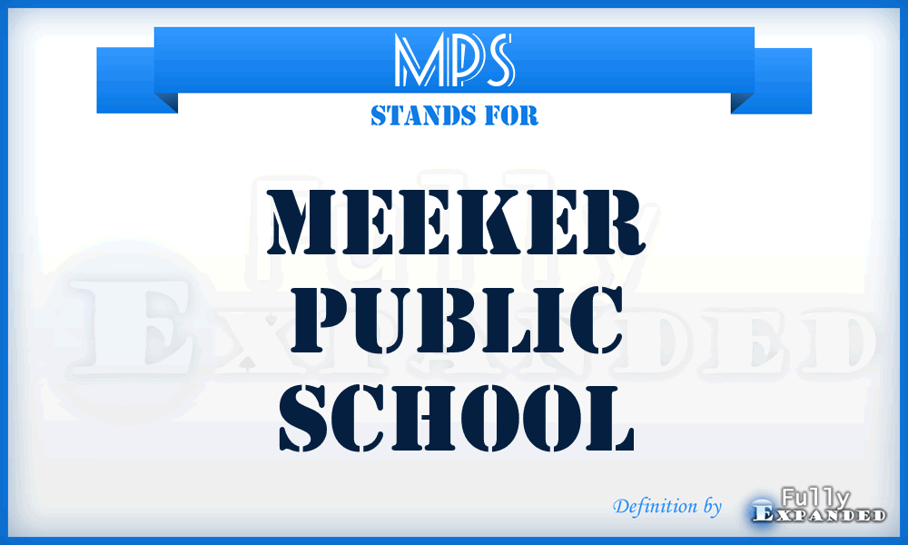 MPS - Meeker Public School