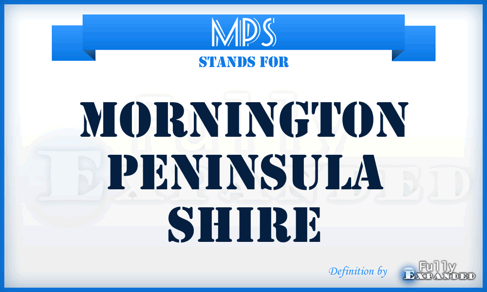 MPS - Mornington Peninsula Shire