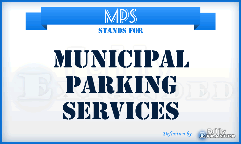 MPS - Municipal Parking Services