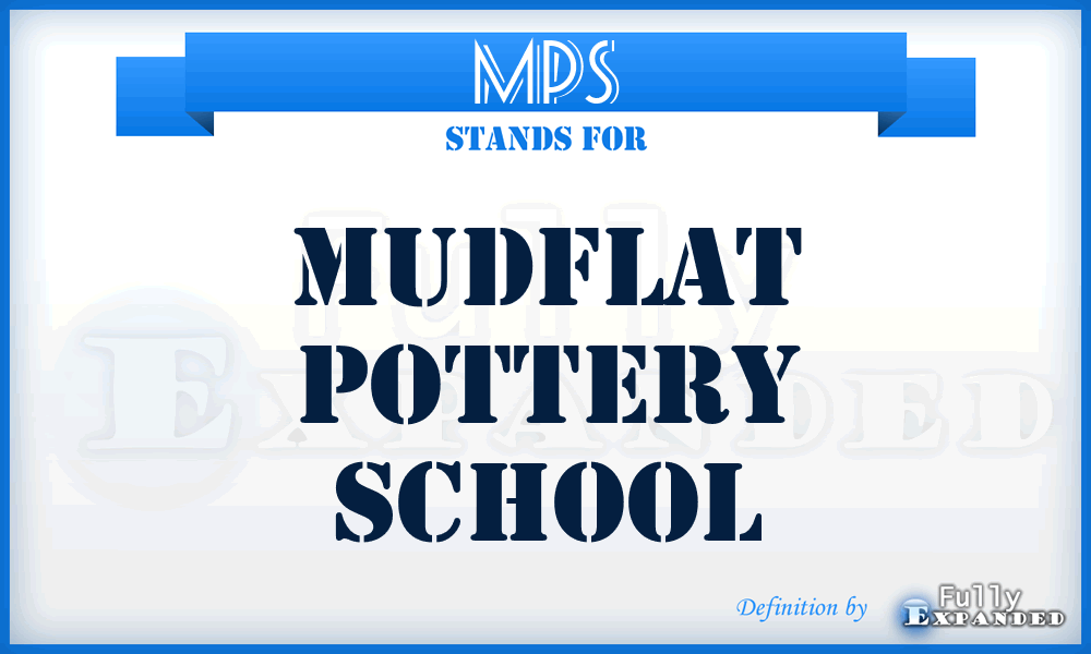 MPS - Mudflat Pottery School