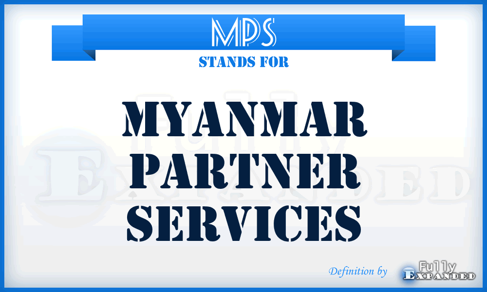 MPS - Myanmar Partner Services