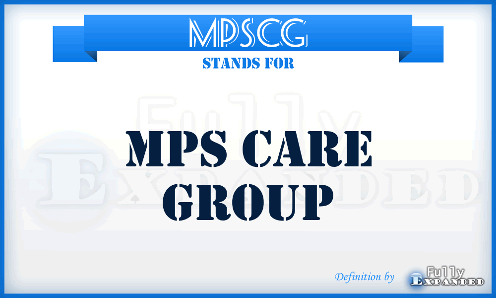 MPSCG - MPS Care Group