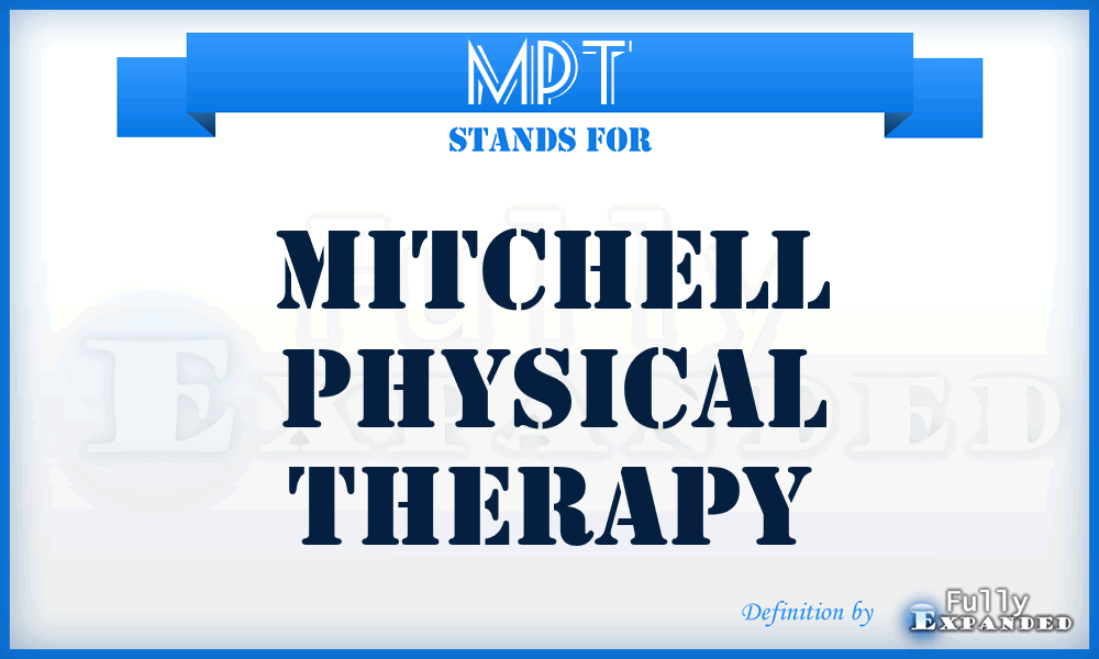 MPT - Mitchell Physical Therapy
