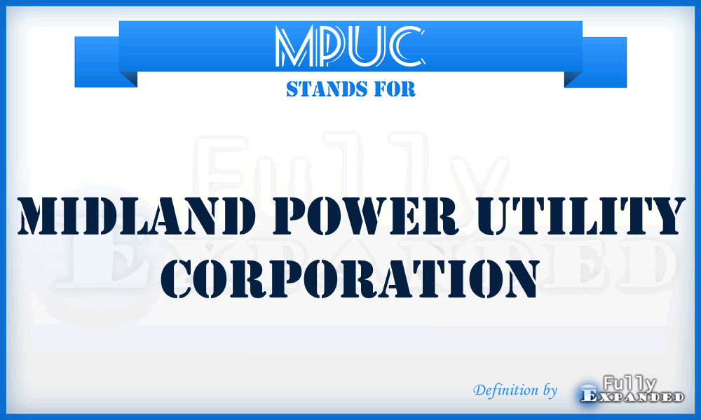 MPUC - Midland Power Utility Corporation