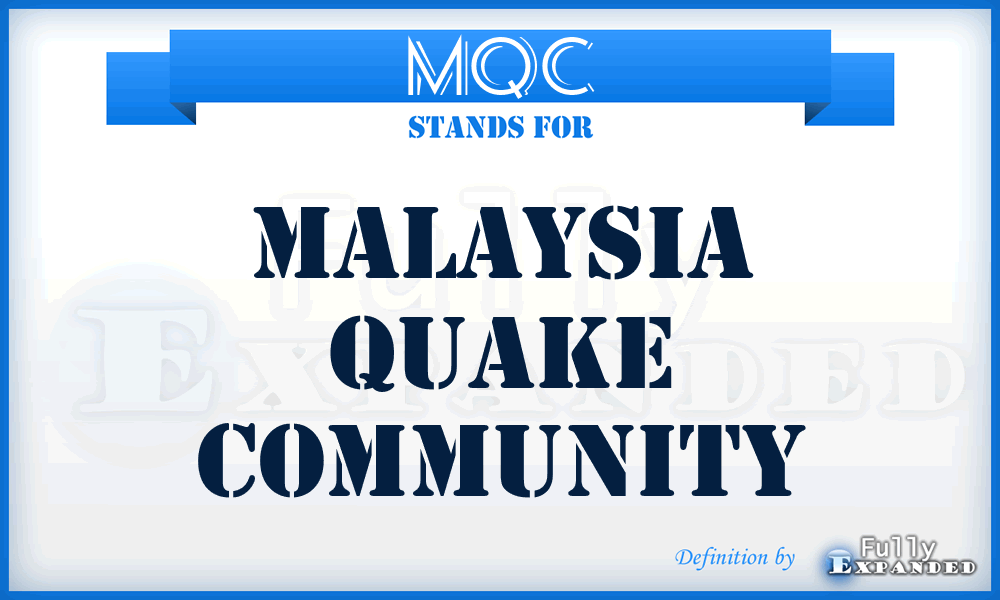 MQC - Malaysia Quake Community