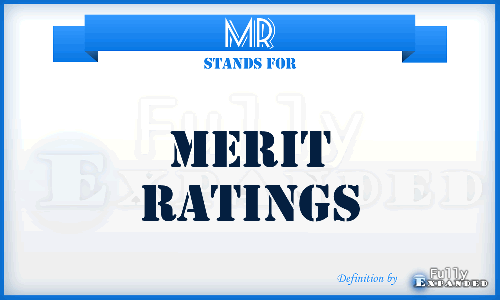 MR - Merit Ratings