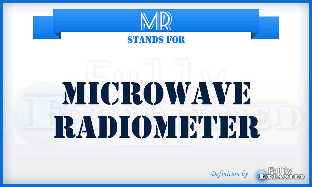 MR - Microwave Radiometer