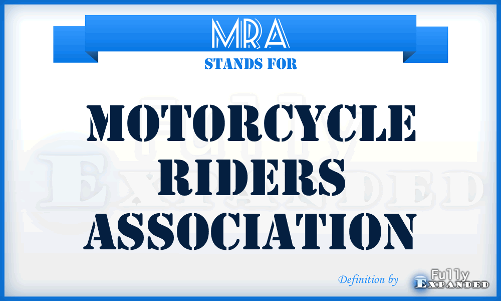 MRA - Motorcycle Riders Association