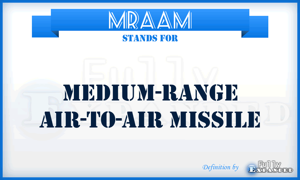 MRAAM - medium-range air-to-air missile