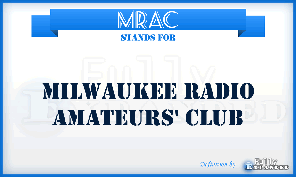 MRAC - Milwaukee Radio Amateurs' Club