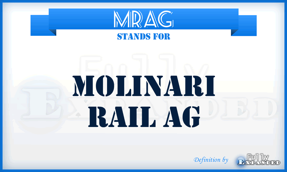 MRAG - Molinari Rail AG