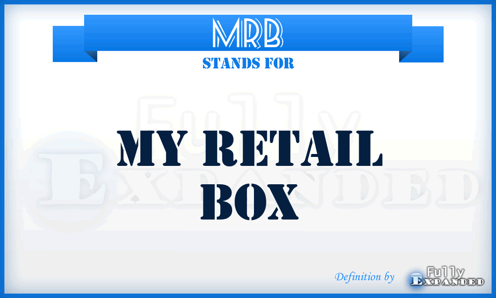MRB - My Retail Box