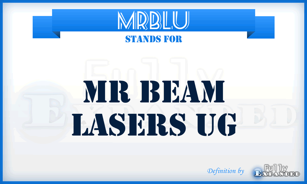 MRBLU - MR Beam Lasers Ug