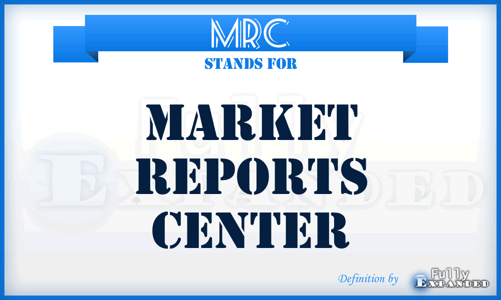 MRC - Market Reports Center