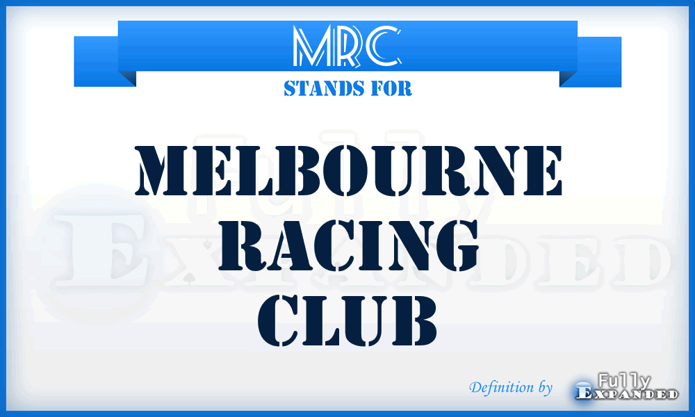 MRC - Melbourne Racing Club